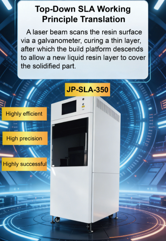 3D  PRINTER  002  Top-Down 3D Printer High Production Efficiency USBWiFiWired Connectivity for Industrial Parts